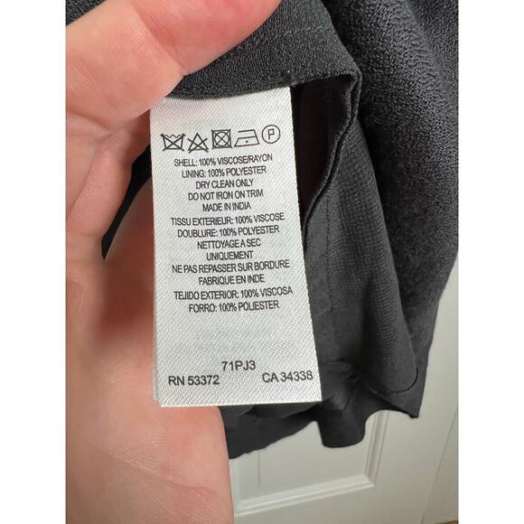 French Connection Y2K Beaded Mini Dress Women's 0 Dark Gray Grecian Style V Neck - Picture 10 of 14